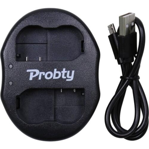 PROBTY EN-EL15 EN EL15 ENEL15 Dual Channel USB Charger For Nikon D7000 D7100 D800 D800E D600 D610 D810 D7200 V1 Digital Camera