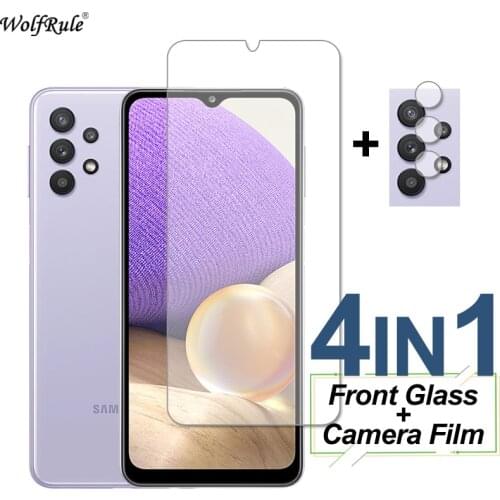 2Pcs Screen Protector For Samsung Galaxy A32 Glass A72 A52 A42 5G A21S A41 Tempered Glass Protective Lens Film For Samsung A32
