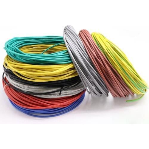 1-20Meters UL3135 Black/Red Silicone Rubber Wire 18AWG 20AWG 22AWG Extra Flexible Power Cord Tinned Copper 200℃ 600V