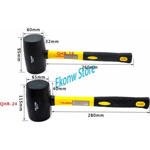 1pc high quality Rubber Installation Hammer Mallet For Wooden Floor Installation With Iron Handle Hand Tools