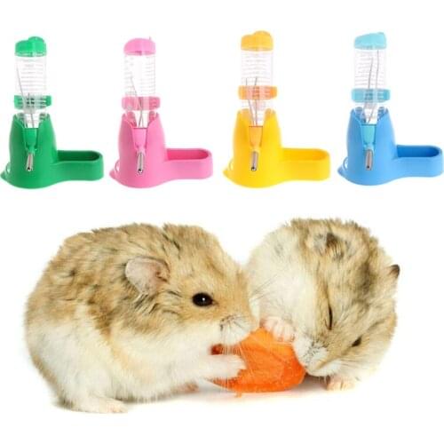 3 in 1 Hamster Rest Dispenser Base Hut Food Water Bottle Holder Small Pet Nest