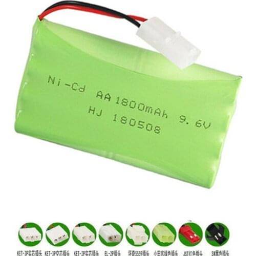 9.6v 1800mah NICD Battery For Remote controlled electric toys tool boats Tank Guns car NI-CD AA 9.6v Rechargeable Battery