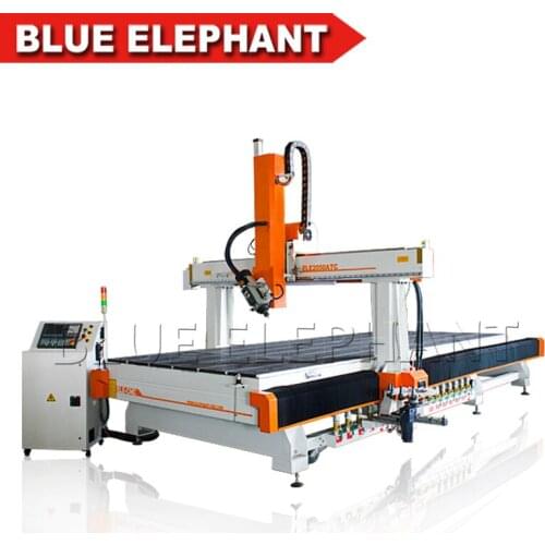 Blue Elephant carousel Automatic Tool Changer 3d wood carving 4 axis cnc router 2050 wood cutting machine