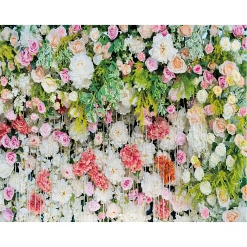 Blooming Natural Flower Wedding Decoration Backdrop Baby Shower Party Birthday Room Decor Photo Booth Studio Prop
