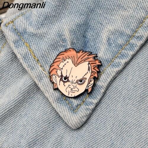 DMLSKY fashion Enamel Pins and Brooch Backpack Clothes Badge Women and Men Fashion Tie Pins Charm Jewelry M2310