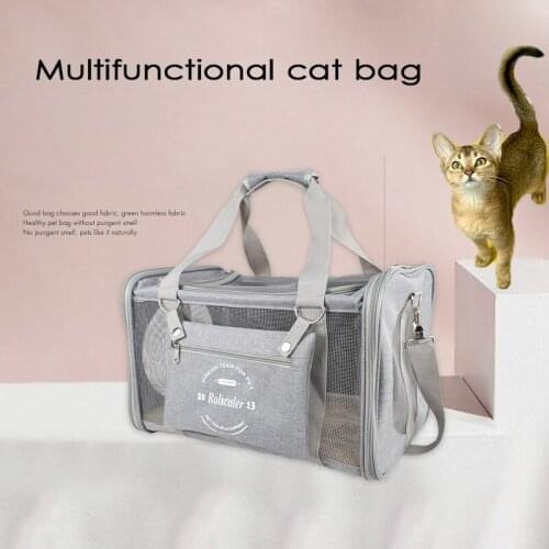 Breathable Cat Backpack Cat Cage Go Out Portable Pet Dog Travel Bag Wear-resistant Oxford Cat Carry Bag Pet Outdoor Supplies