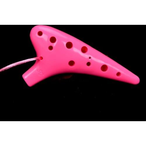 MINI Ocarina 12 hole Soprano C KEY SC mini ABS resin Ocarina flute Orff Musical Instruments Flauta for childen Toy Student play
