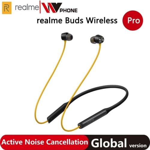 Global version realme Buds Wireless Pro sport Wireless Earphone Active Noise Cancellation Bluetooth 5.0 Sony LDAC Hi-res Audio