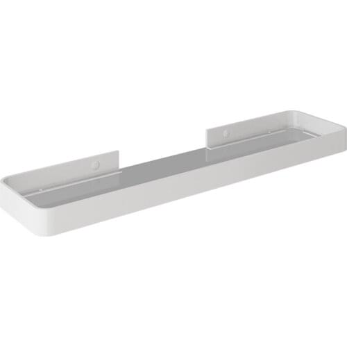 Space Aluminum Wall Shelf Bathroom Storage Rack White Glass Kitchen Storage Rack