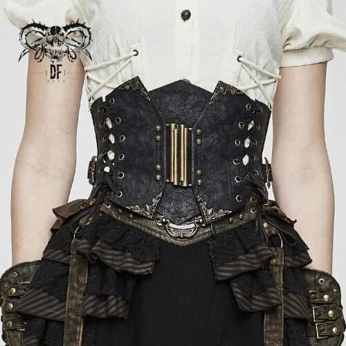 Devil Fashion Womens Steampunk Waist Girdle Punk Style Novelty Adjustable Rope Daily Wear Cclothing Accessories