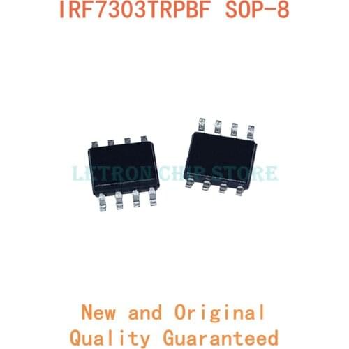 10PCS IRF7303TRPBF SOP8 IRF7303TR SOP-8 IRF7303 SOP F7303 SOIC8 SOIC-8 SMD new and original IC Chipset