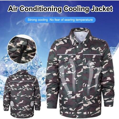 Cooling Jacket Summer Air Conditioning Cool Coat with USB Powered Fans Outdoor Sun Protection Clothing Men/Women