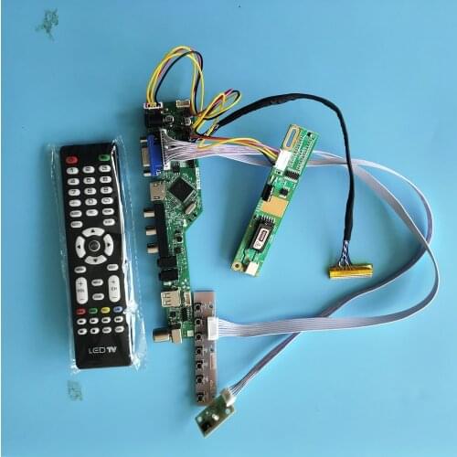 Controller board Audio HDMI DVI USB AV VGA LCD DIY for 17" LTN170X2-L02 Monitor 1440X900 panel Screen remmote DIY