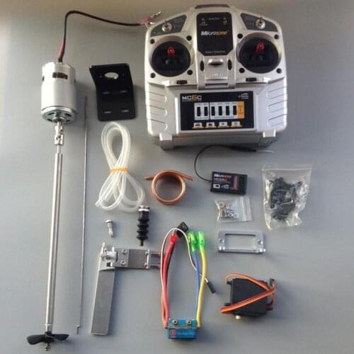 MC6C Remote Controller With 775 Motor 480A ESC Drive Shaft Power Kit Spare Parts Set For RC Feeding Boat Pull Net Boat Model