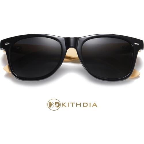 Kithdia Bamboo Sunglasses Men Wooden Sun glasses Women Brand Original Wood Temple Glasses Oculos de sol masculino