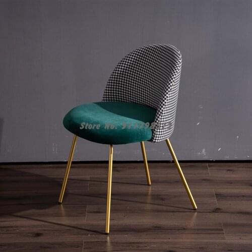 Modern minimalist makeup chair net red ins chair backrest girl cute bedroom nordic dressing table makeup stool