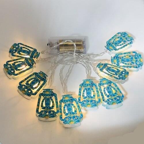 LED Fairy String Light Eid Mubarak Ramadan Islam Muslim Party Hanging Ornament Fairy Lights for Festival Home Outdoor Lighting