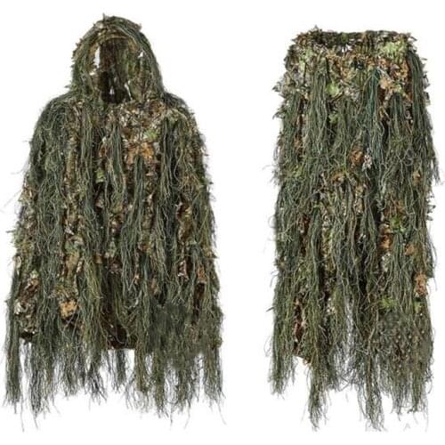Outdoor Hunting Clothing Jungle Field Shooting Training Camouflage Military Ghillie Suit Lightweight Breathable Tactical Clothes