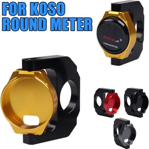 For KOSO Universal Motorcycle Round Instrument Holder Meter Bracket Water Temperature Voltmeter Thermometer Circle Stand Parts