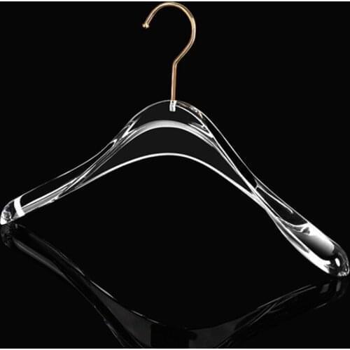 200pcs Adult and children Transparent Acrylic hanger Clothing store display Racks Luxury coth Hangers