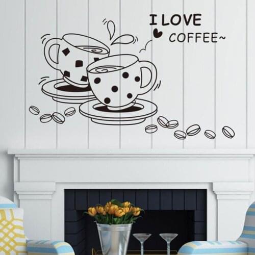 Restaurant coffee shop vinyl sticker kitchen restaurant home decoration wall stickers can be customized slogans CF27