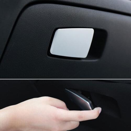 Car Inner Storage Glove Box Door Handle Cover Trim Panel ABS Sequined Decoration For LHD Hyundai Tucson 2015 2016 Car Styling