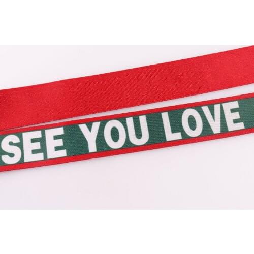 Green&red Stripe Webbing Strap 38mm Handbag Strap webbing ribbon Webbing dog collar strap Nylon Webbing Belt Strap