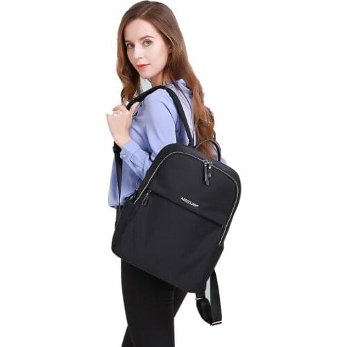 Womens Backpack Business Nylon Backpacks 14. 15.6-inch Laptop Bag Oxford School Bags Waterproof High Quality Female Bagpack