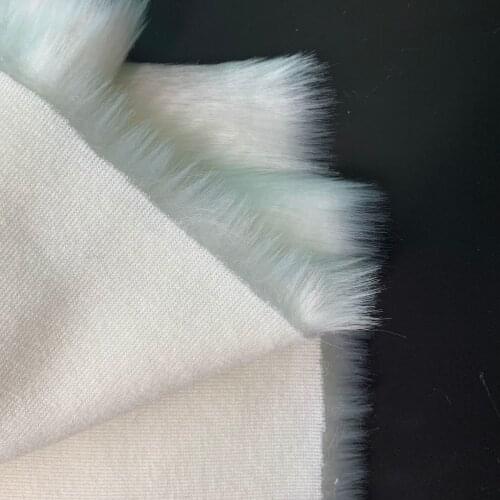 100*160cm 25mm Long White Plush Fabric Background Decoration Plush Carpet Imitating White Rabbit Fur Handmade DIY Fabric