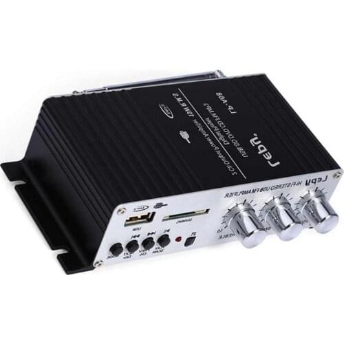 2018 NEW HOT Digital LP-A68 for most car Aluminum Alloy 20Hz-10KHz Mini Power Amplifier MP3/USB/FM/SD card Audio