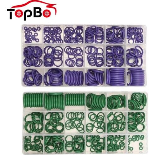 270Pcs Rubber Air Conditioning O Rings Car Interior Auto Repair Tools 18 Sizes Refrigerant Ring Sets With Plastic Box Kit Set