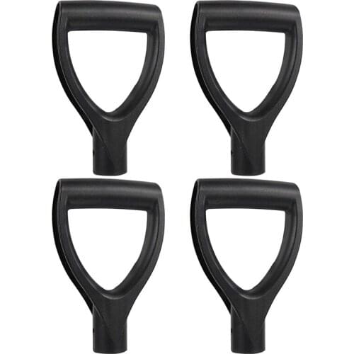 4Pcs D Grip Hand Shovel Handle for Digging Scoop Back Saver Replacement Raking Gardening Tool Snow Removal Garden Tools