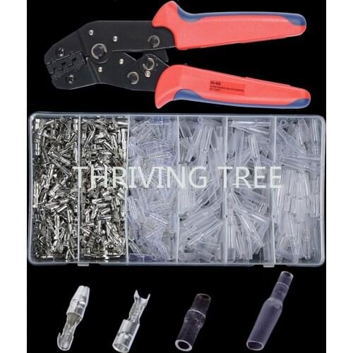 400/600 PCS Bullet Termin Connector Electrical Wire Connector Kit SN48B Crimping Tool Crimp Terminals For Car Auto Motorcycle