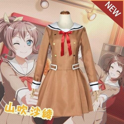 Anime BANG DREAM! Cosplay costumes Saya Yamabuki uniform Toyama Kasumi school uniform Hanazono Tae Dress Costumes for Women