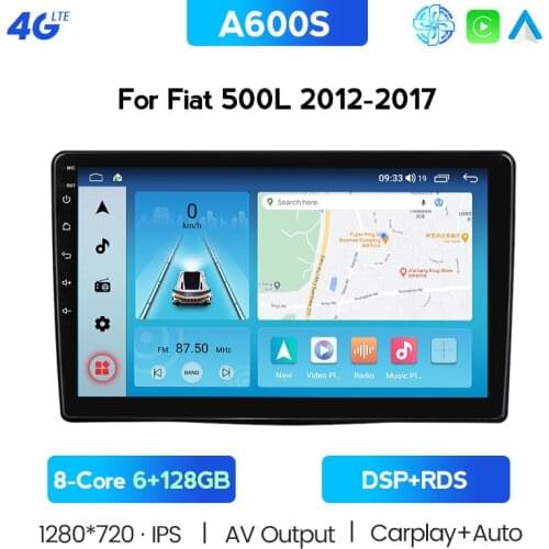 NAVITREE 7862 CPU 6GRAM+128GROM Android 10 For Fiat 500L 2012 - 2017 Car Radio Multimedia Video Player Navigation GPS 2 Din DVD