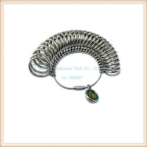 Free shipping Japan Ring measuring ring tools Finger size special measuring tool No. 1-28 28 laps metal measuring scale
