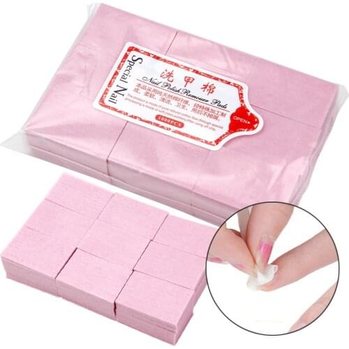 Lint-Free Wipes Nail Polish Remover Manicure Pedicure Wipes Gel Nail Polishes Cleaning 100% Cotton Nails Napkins Nail Art Tool