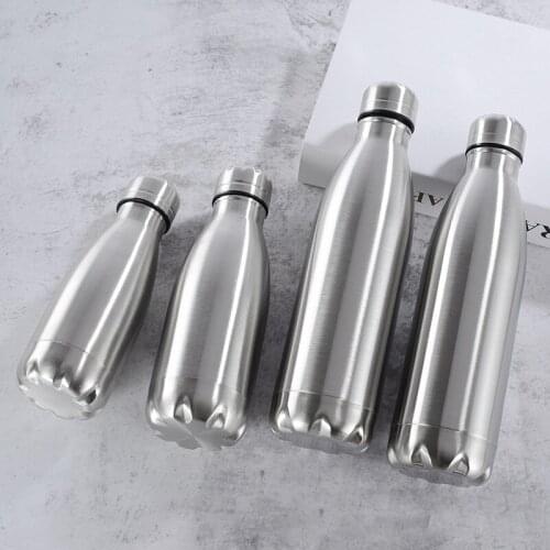 500/1000ml Stainless Steel Water Bottle Portable BPA free Water Drinking Bottle Gym Sports Cycling Drinkware Kids School Gifts