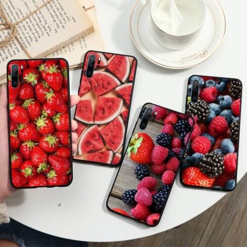 Fruit strawberry food Phone Case For Huawei honor Mate P 10 20 30 40 i 9 8 pro x Lite smart 2019 nova 5t