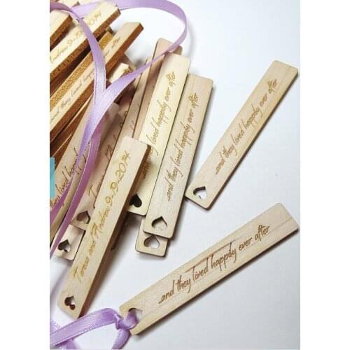 Personalized text Rustic Wedding Wood gift Favor tags Labels invitations party bridal shower decorations inserts cards