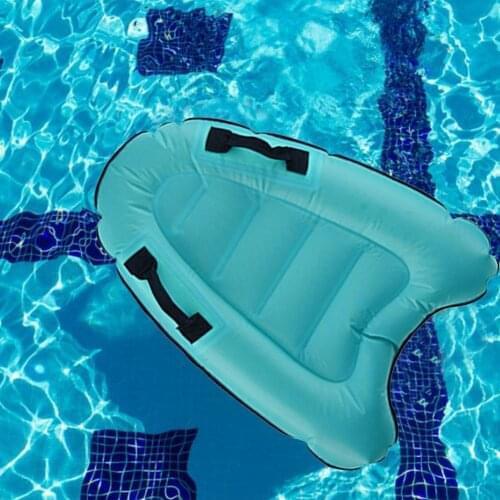 Kids Inflatable Surfboard Portable Pool Float Mat With Handles Surfing Water Skiing Bodyboard Mini Pool Floating Water Play Toys