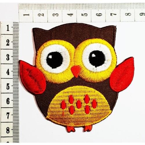 Cute Owl Cartoon Patch Children Kids Embroidered Iron Patch/Sew On Patch Clothes Bag T-Shirt Jeans Biker Badge Applique