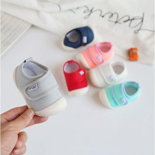 Baby Girl Boy Pure Color Breathable Toddler Shoes Kids Non-Slip Floor Foot 15-24 6Colors P03