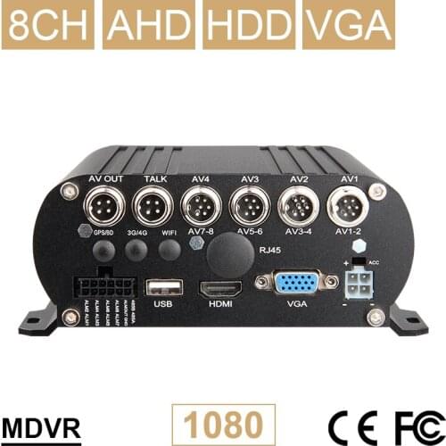 Gision 8CH Hard Disk HDD Mobile Dvr Video Playback Cycling Recording Support 8 Camera CCTV Surveillance HD AHD Video Recorder