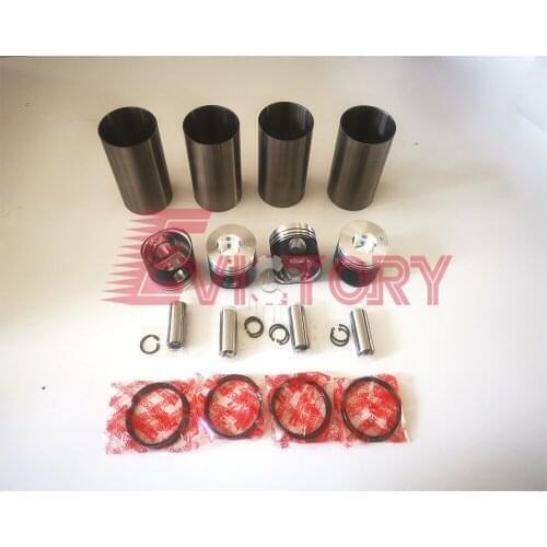 For excavator MITSUBISHI K4M overhaul rebuild kit water pump gasket piston liner