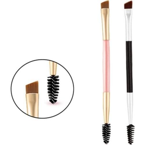 3pcs Hot Sale Bamboo Brushes Double Head Handle Pro Eyelash Eyebrow Brush Makeup Cosmetic Beauty Tool P0008
