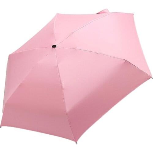 Mini Pocket Umbrella Compact Design for Travel Anti UV Sun Rain Umbrellas 5 Folding Windproof Portable Parasol Lightweight