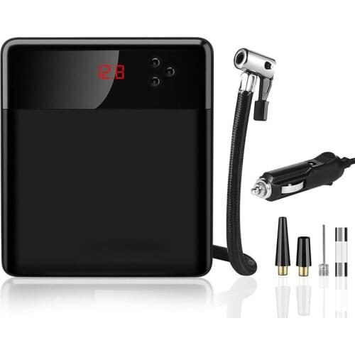 Intelligent Digital Display Car Inflatable Pump Portable Air Compressor with LED Light 100psi Tire Fast Inflator Electric Pump