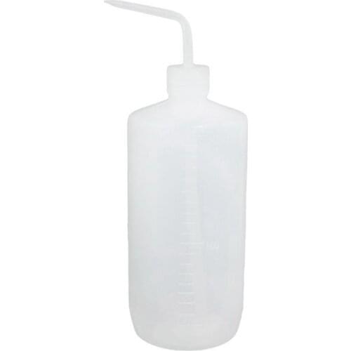 NEW-clear white plastic cylinder shaped squeeze measuring bottle 1000ml