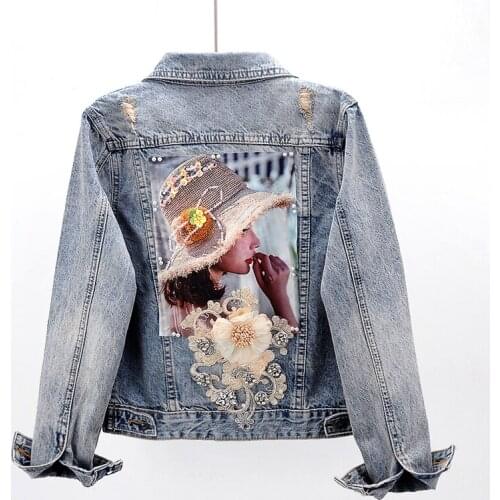Autumn new Denim Coat jeans women coat short Slim Korean bf women jacket jean jacket women denim jackets plus size coats